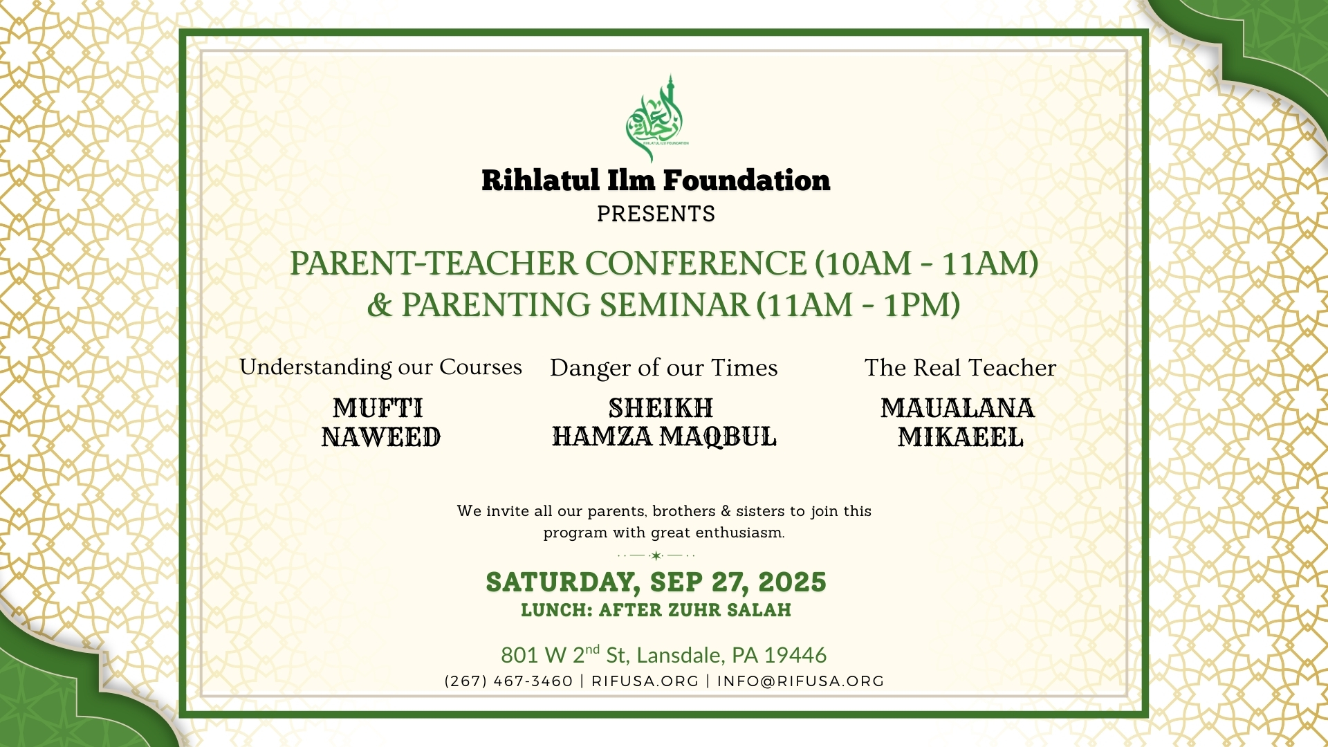 Parenting Seminar